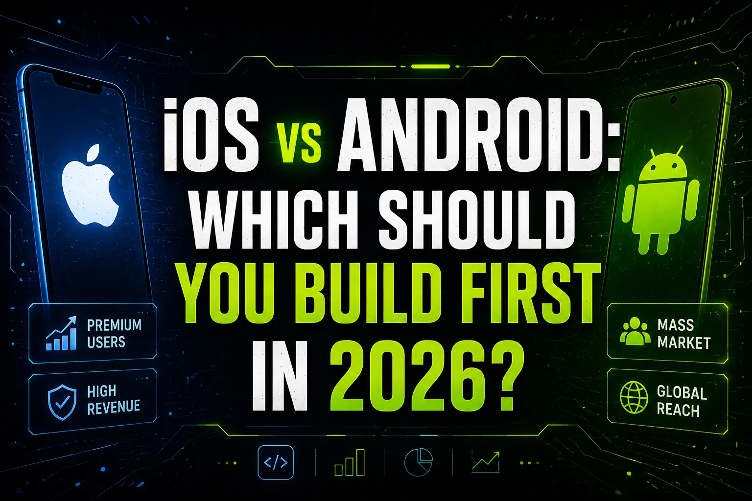 iOS vs Android: Which Should You Build First in 2026? Complete guide for startup founders choosing the right mobile app platform.